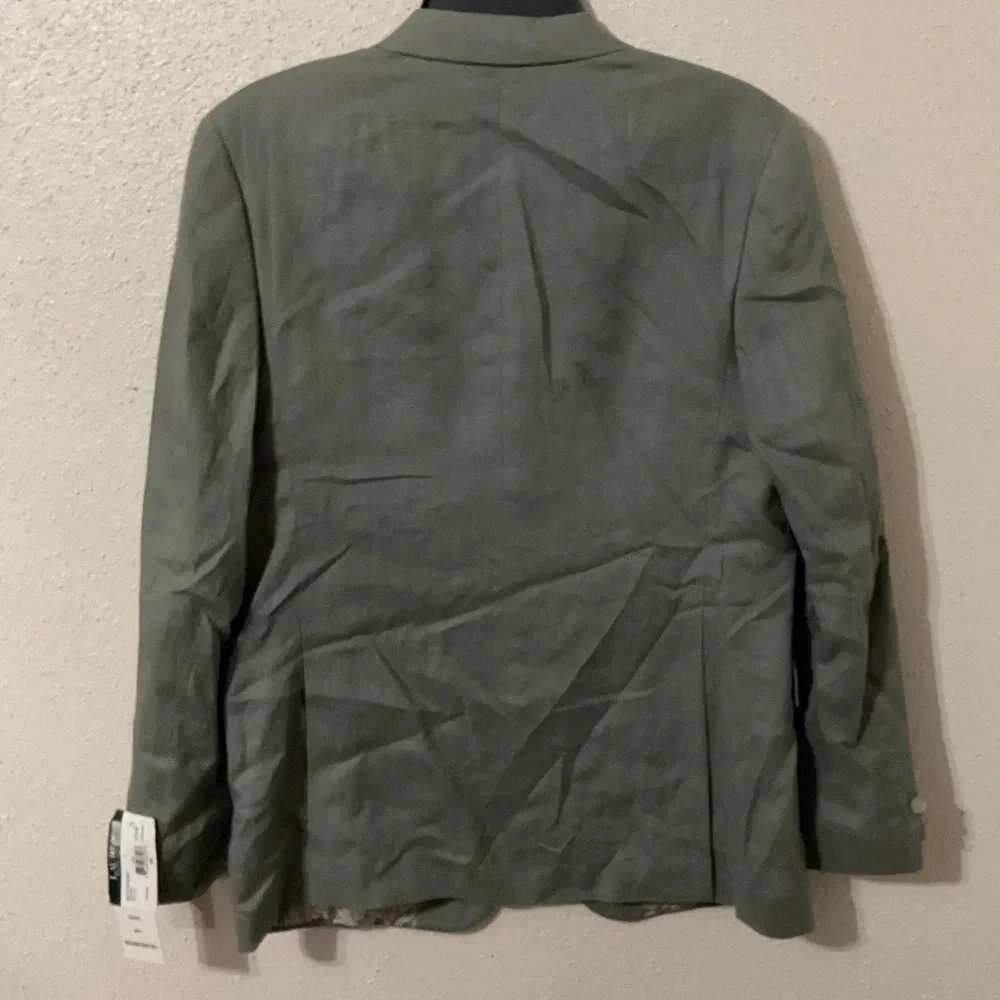 Ralph Lauren Sage Light Green Big Boys Linen Suit Jacket Size 20 Regular NWT